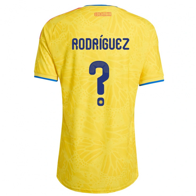 DanxenレディースコロンビアJuan Rodríguez#0黄 青 赤ホームシャツ26-28ジャージーユニフォーム