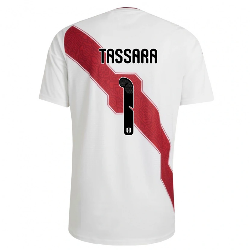 DanxenレディースペルーMatteo Tassara#1白 赤 黒ホームシャツ26-28ジャージーユニフォーム