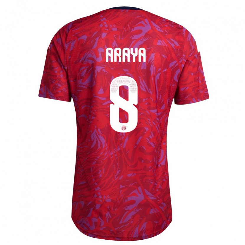 DanxenレディースコスタリカDarril Araya#8赤 紫 紺ホームシャツ26-28ジャージーユニフォーム