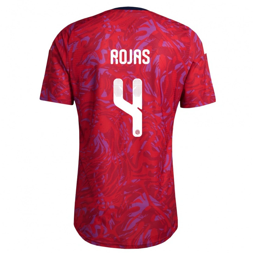 DanxenレディースコスタリカAndrid Rojas#4赤 紫 紺ホームシャツ26-28ジャージーユニフォーム