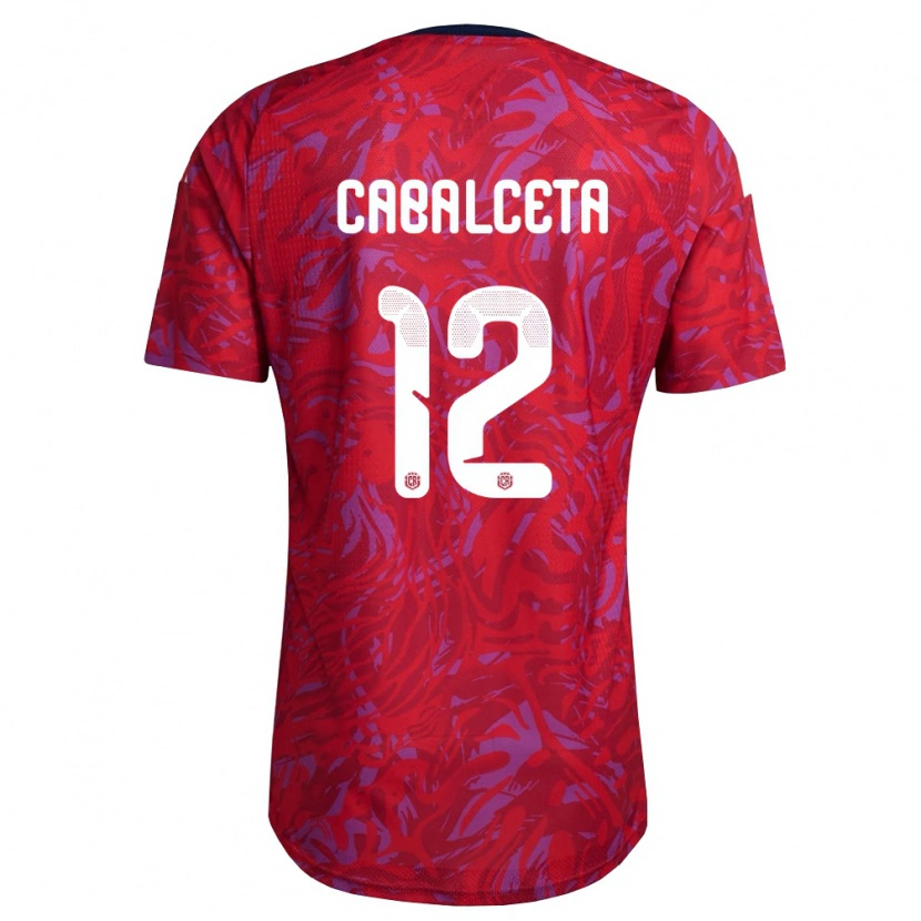 DanxenレディースコスタリカAarón Cabalceta#12赤 紫 紺ホームシャツ26-28ジャージーユニフォーム