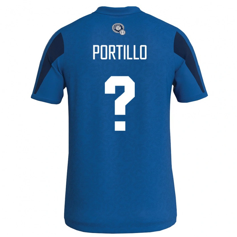DanxenレディースエルサルバドルCristian Portillo#0青 紺ホームシャツ26-28ジャージーユニフォーム