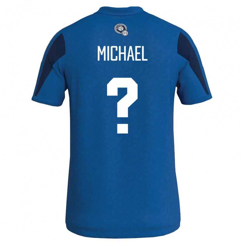 DanxenレディースエルサルバドルMichael Rodríguez#0青 紺ホームシャツ26-28ジャージーユニフォーム