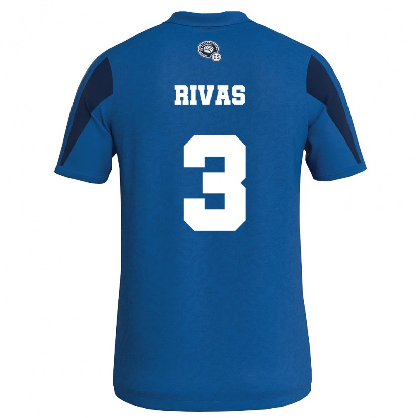DanxenレディースエルサルバドルAndrés Rivas#3青 紺ホームシャツ26-28ジャージーユニフォーム