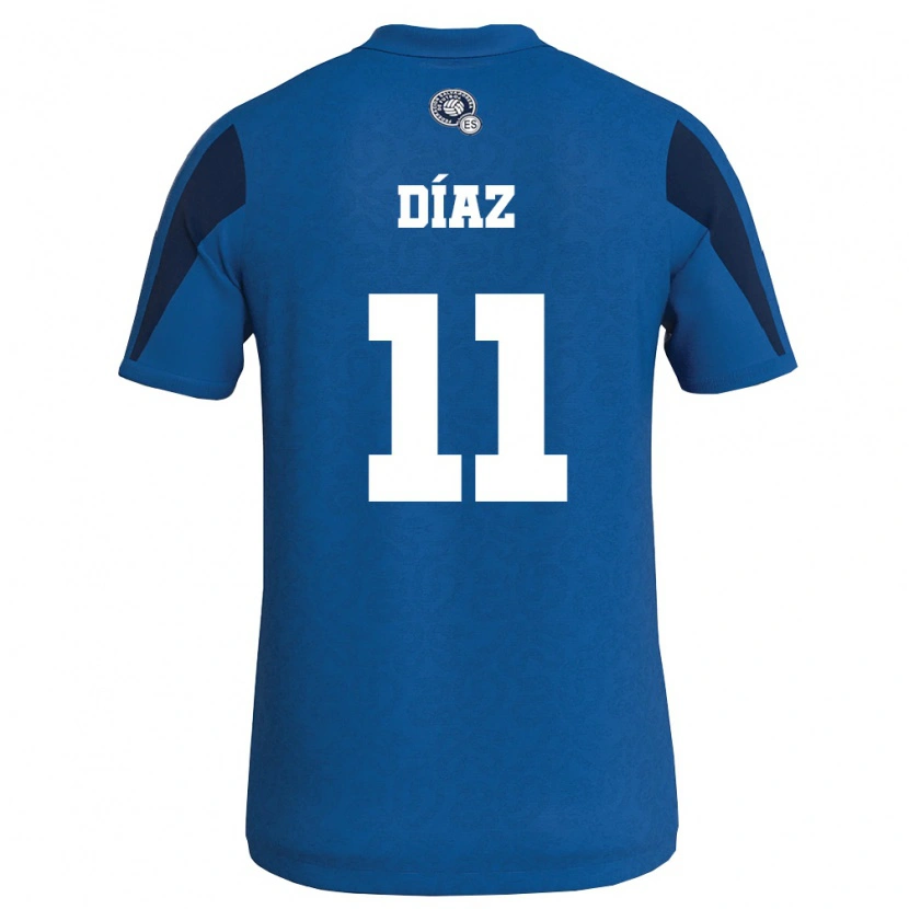 DanxenレディースエルサルバドルNelson Díaz#11青 紺ホームシャツ26-28ジャージーユニフォーム