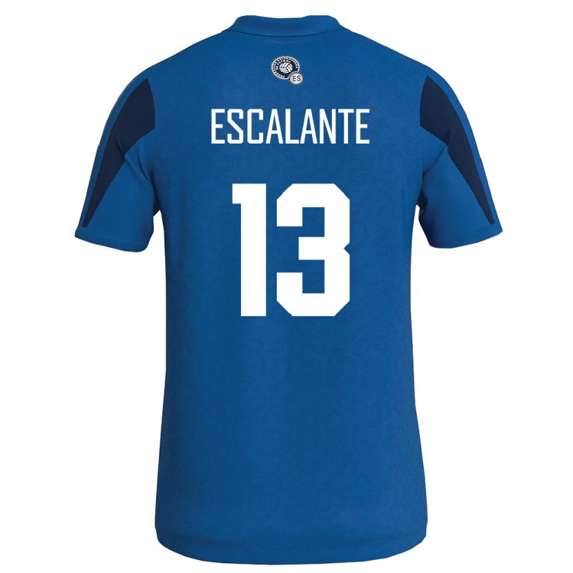 DanxenレディースエルサルバドルManrique Escalante#13青 紺ホームシャツ26-28ジャージーユニフォーム