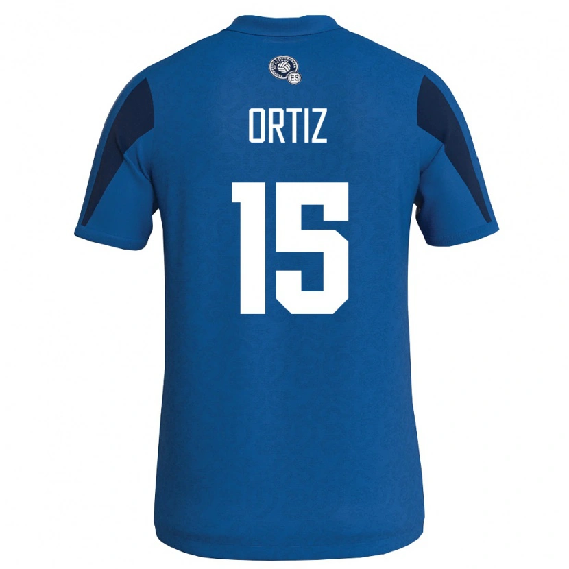 DanxenレディースエルサルバドルEdwin Ortiz#15青 紺ホームシャツ26-28ジャージーユニフォーム