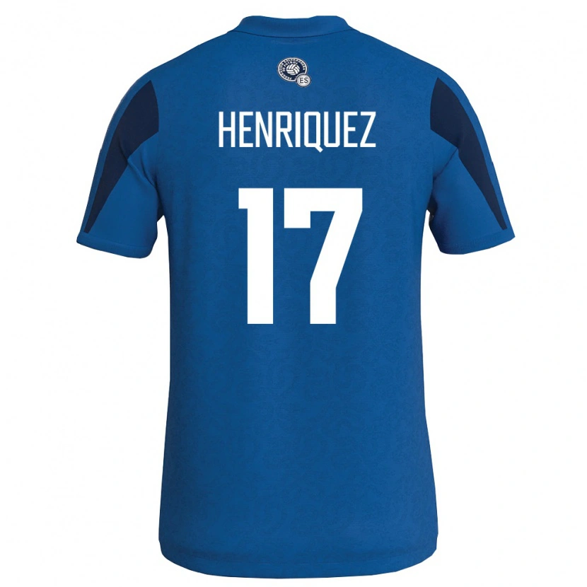 Danxenレディースエルサルバドルハイロ・エンリケス#17青 紺ホームシャツ26-28ジャージーユニフォーム