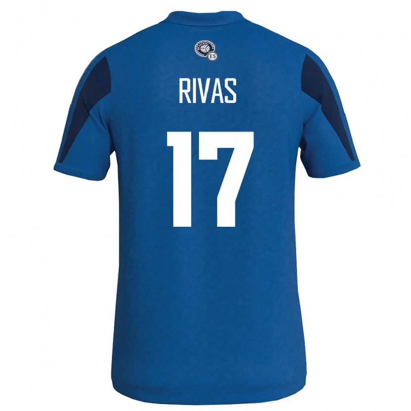 DanxenレディースエルサルバドルEduardo Rivas#17青 紺ホームシャツ26-28ジャージーユニフォーム