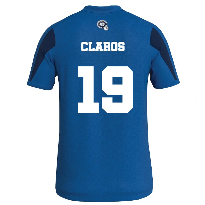 DanxenレディースエルサルバドルElvis Claros#19青 紺ホームシャツ26-28ジャージーユニフォーム