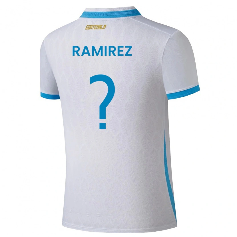 DanxenレディースグアテマラNelson Ramirez#0白 空色 金ホームシャツ26-28ジャージーユニフォーム