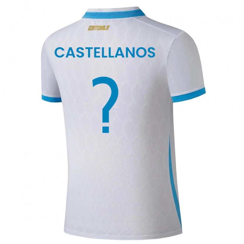 DanxenレディースグアテマラJezmin Castellanos#0白 空色 金ホームシャツ26-28ジャージーユニフォーム