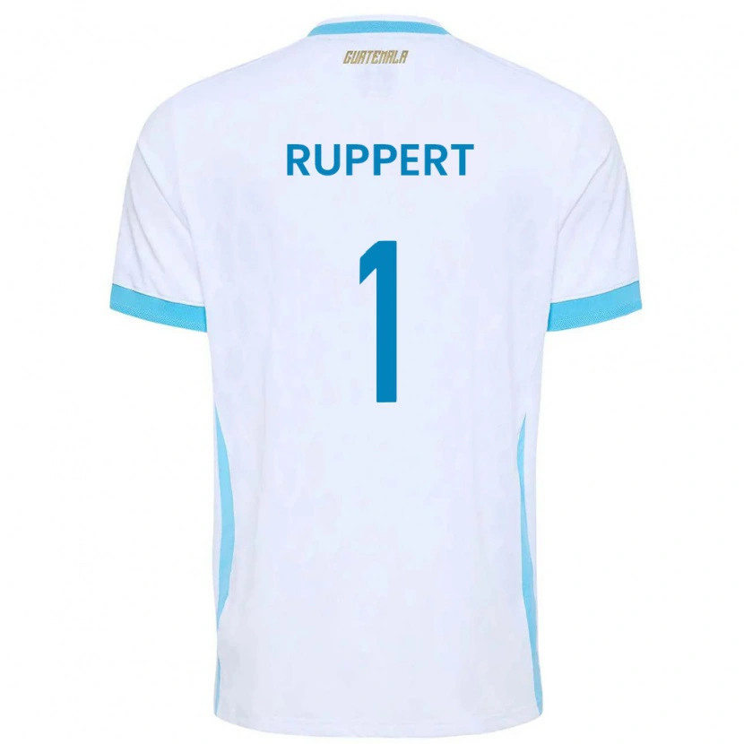 DanxenレディースグアテマラEthan Ruppert#1白 空色 金ホームシャツ26-28ジャージーユニフォーム