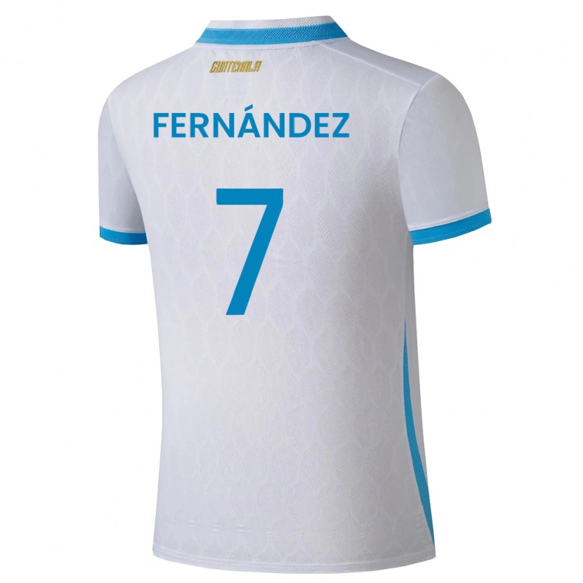DanxenレディースグアテマラDiego Fernández#7白 空色 金ホームシャツ26-28ジャージーユニフォーム