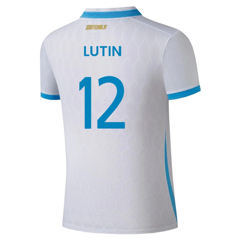 DanxenレディースグアテマラJohn Lutin#12白 空色 金ホームシャツ26-28ジャージーユニフォーム