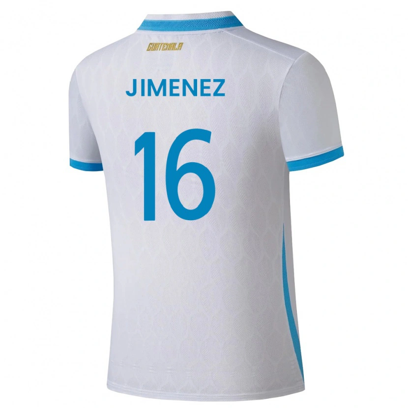 DanxenレディースグアテマラJoshua Jimenez#16白 空色 金ホームシャツ26-28ジャージーユニフォーム