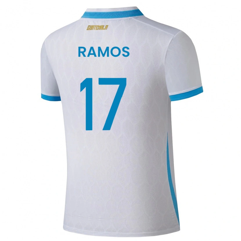 DanxenレディースグアテマラJulio Ramos#17白 空色 金ホームシャツ26-28ジャージーユニフォーム