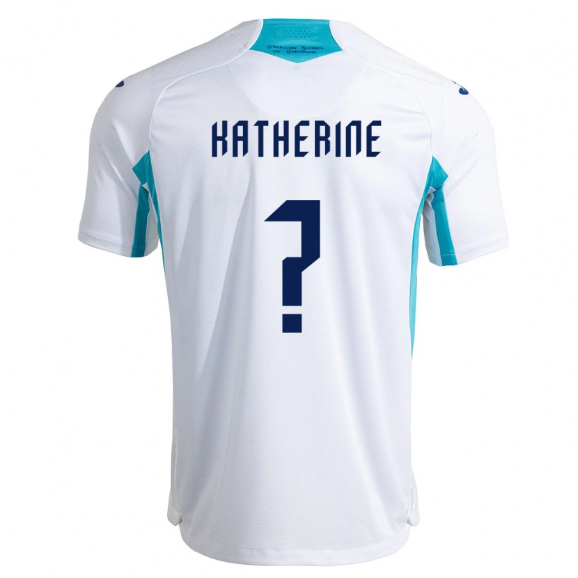 DanxenレディースホンジュラスKatherine Rodríguez#0白 青 空色ホームシャツ26-28ジャージーユニフォーム