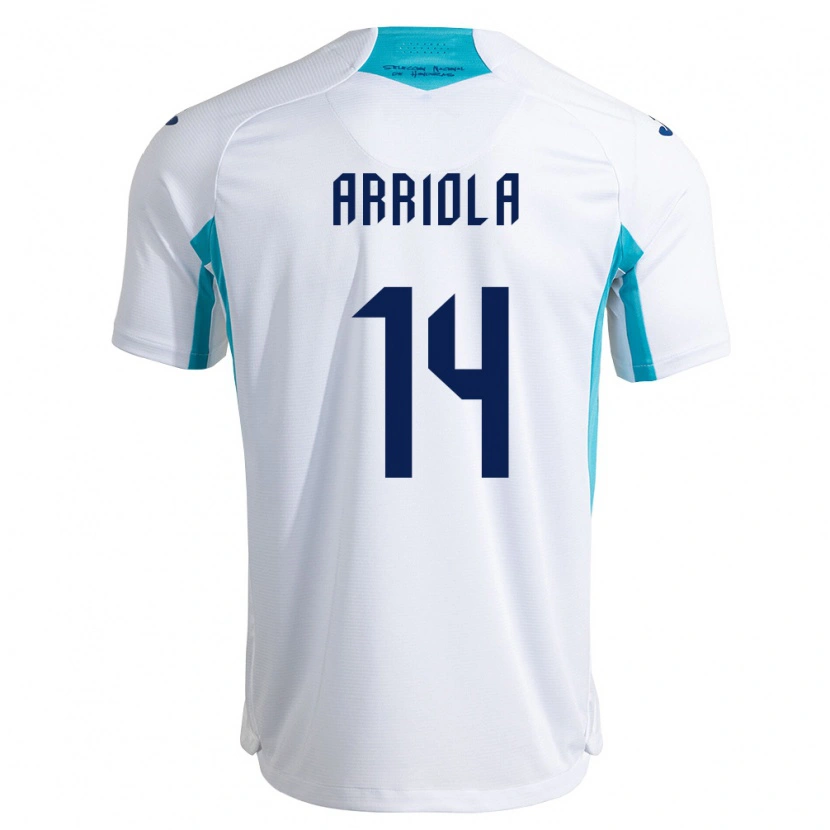 DanxenレディースホンジュラスYeison Arriola#14白 青 空色ホームシャツ26-28ジャージーユニフォーム