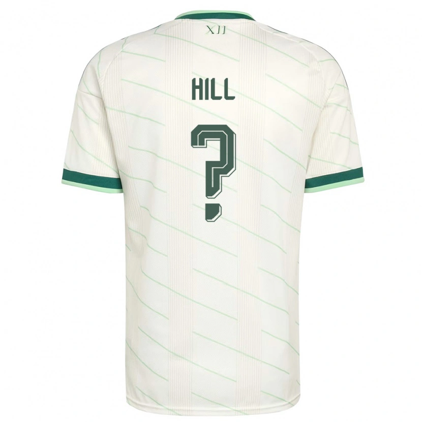 Danxenレディース北アイルランドTom Hill#0白 緑アウェイシャツ26-28ジャージーユニフォーム