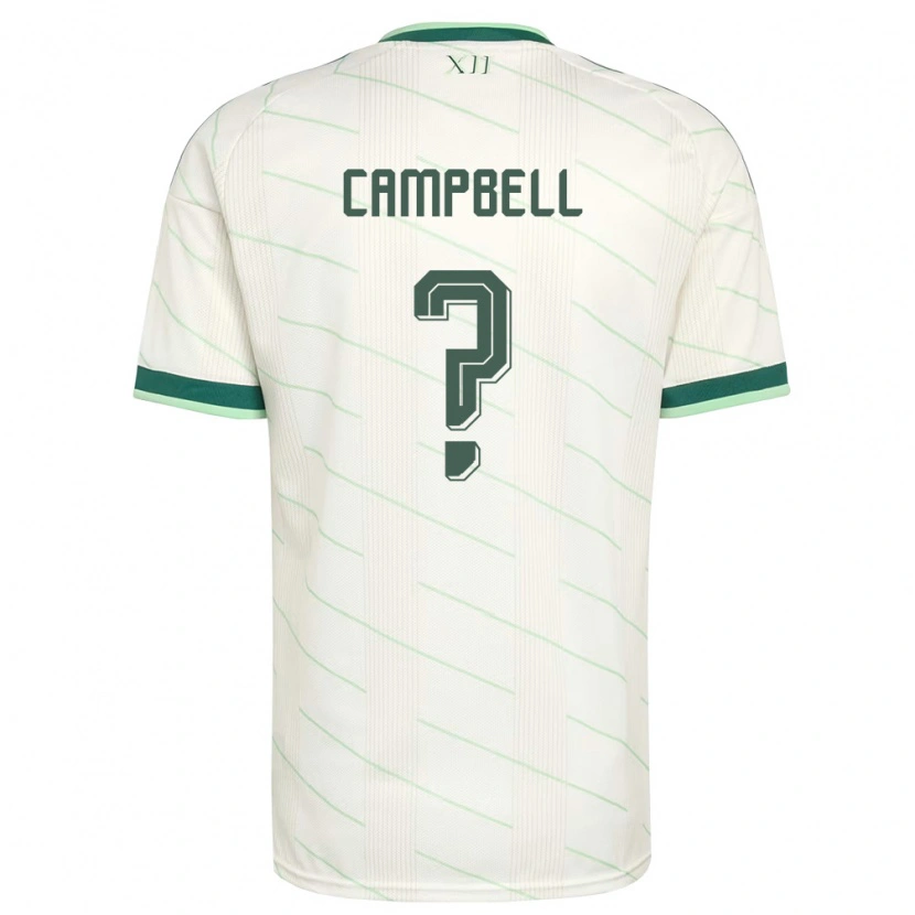 Danxenレディース北アイルランドCharlie Campbell#0白 緑アウェイシャツ26-28ジャージーユニフォーム