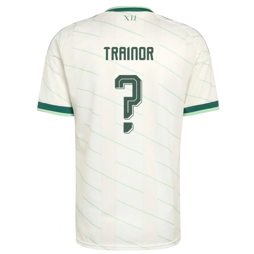 Danxenレディース北アイルランドSonny Trainor#0白 緑アウェイシャツ26-28ジャージーユニフォーム