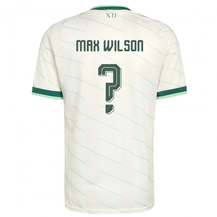Danxenレディース北アイルランドMax Wilson#0白 緑アウェイシャツ26-28ジャージーユニフォーム