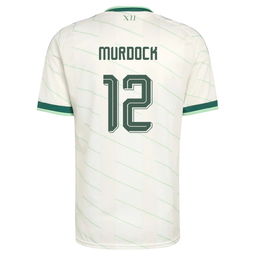 Danxenレディース北アイルランドウィル・マードック#12白 緑アウェイシャツ26-28ジャージーユニフォーム