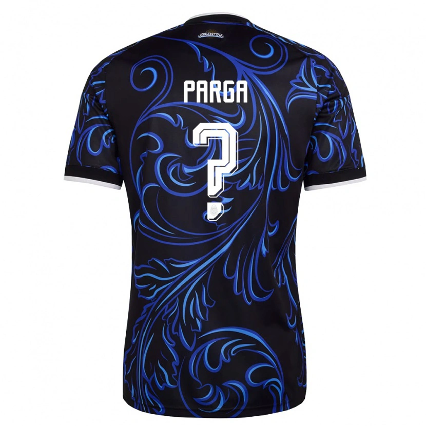 DanxenレディースアルゼンチンThiago Parga#0黒 白 空色アウェイシャツ26-28ジャージーユニフォーム