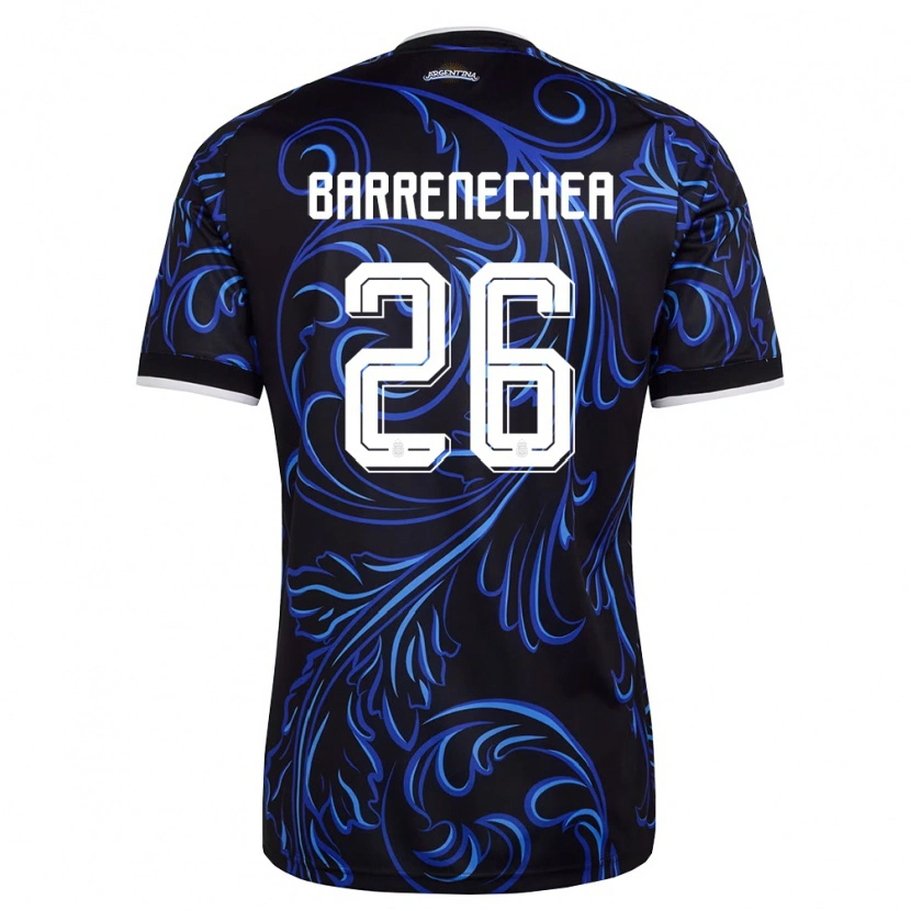 Danxenレディースアルゼンチンエンソ・バレネチェア#26黒 白 空色アウェイシャツ26-28ジャージーユニフォーム