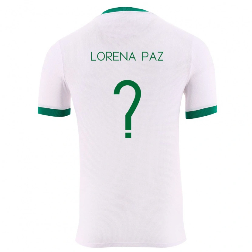DanxenレディースボリビアKarla Lorena Paz#0白 緑 赤アウェイシャツ26-28ジャージーユニフォーム