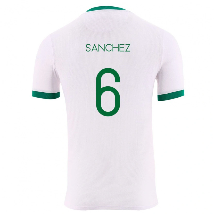 DanxenレディースボリビアLucas Sanchez#6白 緑 赤アウェイシャツ26-28ジャージーユニフォーム