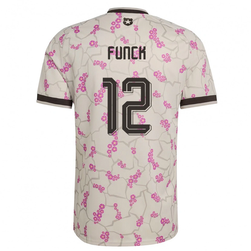 DanxenレディースチリMartina Funck#12白 紫アウェイシャツ26-28ジャージーユニフォーム