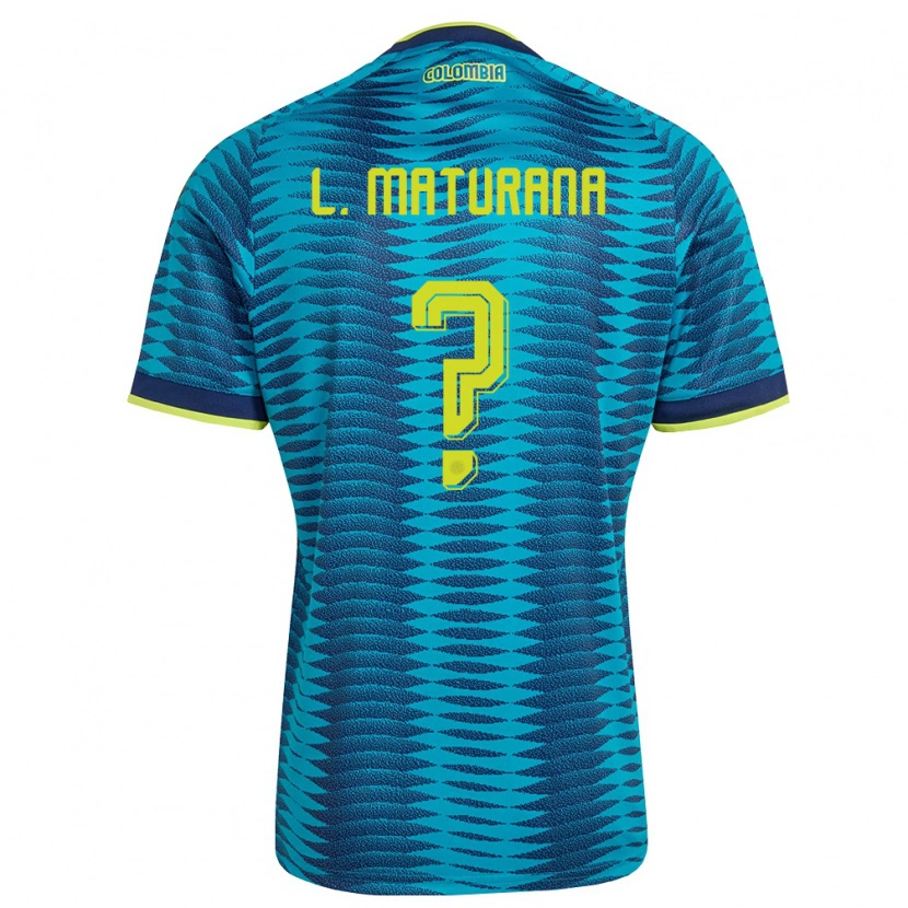 DanxenレディースコロンビアLuis Maturana#0青 紺 黄アウェイシャツ26-28ジャージーユニフォーム