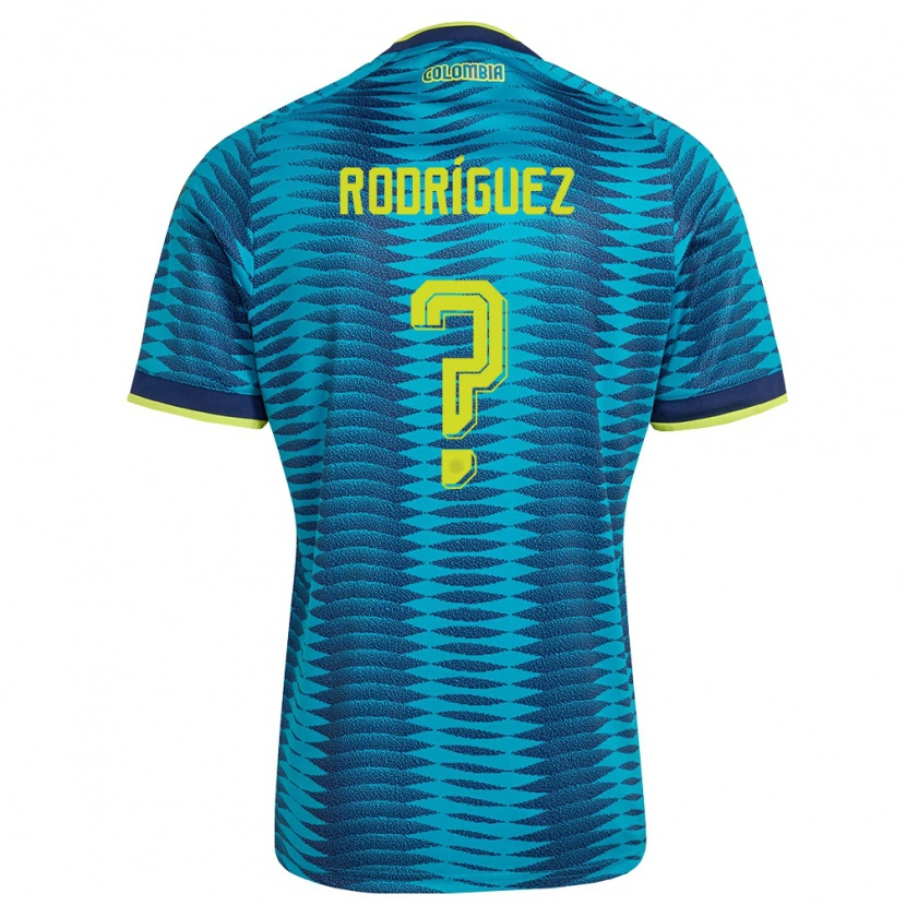 DanxenレディースコロンビアJuan Rodríguez#0青 紺 黄アウェイシャツ26-28ジャージーユニフォーム