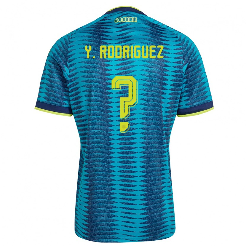 DanxenレディースコロンビアYefrei Rodríguez#0青 紺 黄アウェイシャツ26-28ジャージーユニフォーム