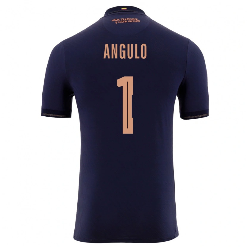 DanxenレディースエクアドルGaikler Angulo#1紺 金アウェイシャツ26-28ジャージーユニフォーム