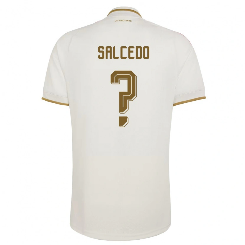 DanxenレディースベネズエラSalomón Salcedo#0オフホワイト 黄アウェイシャツ26-28ジャージーユニフォーム