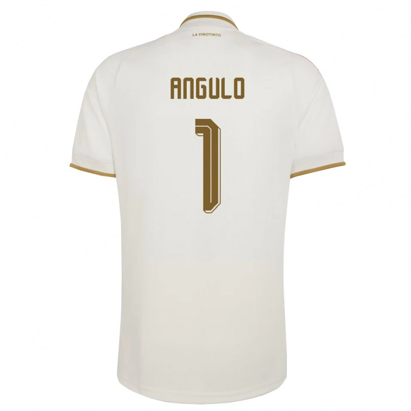 DanxenレディースベネズエラSebastian Angulo#1オフホワイト 黄アウェイシャツ26-28ジャージーユニフォーム