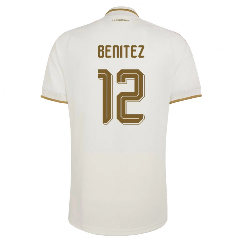 DanxenレディースベネズエラFrankarlos Benítez#12オフホワイト 黄アウェイシャツ26-28ジャージーユニフォーム