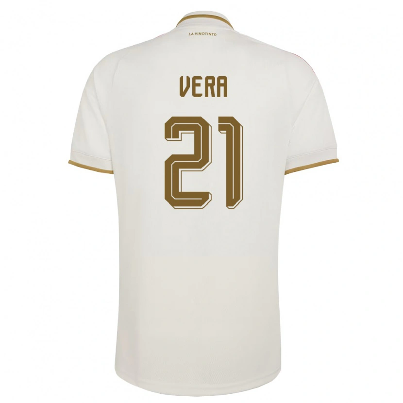 DanxenレディースベネズエラAndry Vera#21オフホワイト 黄アウェイシャツ26-28ジャージーユニフォーム