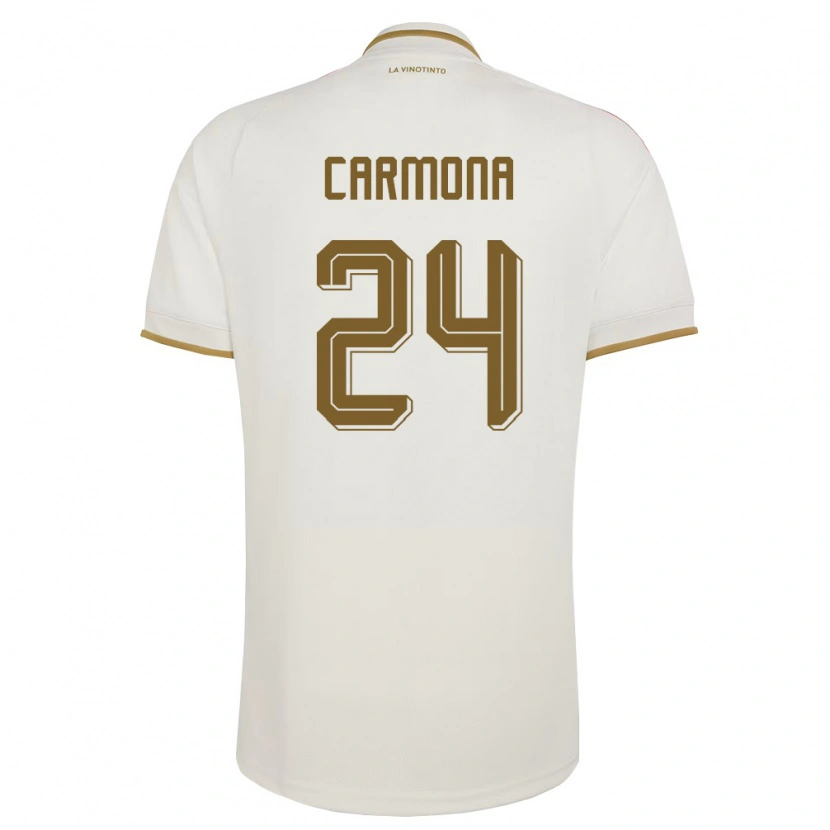 Danxenレディースベネズエラウィケルマン・カルモナ#24オフホワイト 黄アウェイシャツ26-28ジャージーユニフォーム