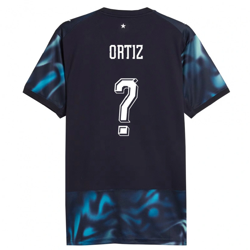 DanxenレディースパラグアイRolando Ortíz#0紺 空色アウェイシャツ26-28ジャージーユニフォーム