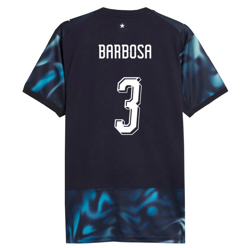 DanxenレディースパラグアイCamila Barbosa#3紺 空色アウェイシャツ26-28ジャージーユニフォーム
