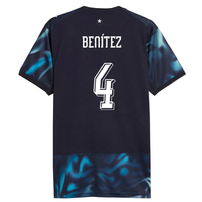 DanxenレディースパラグアイFabrizio Benítez#4紺 空色アウェイシャツ26-28ジャージーユニフォーム