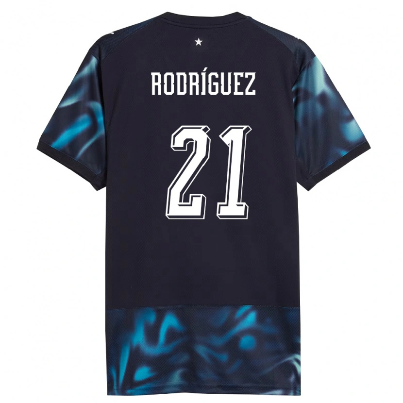 DanxenレディースパラグアイDiego Rodríguez#21紺 空色アウェイシャツ26-28ジャージーユニフォーム