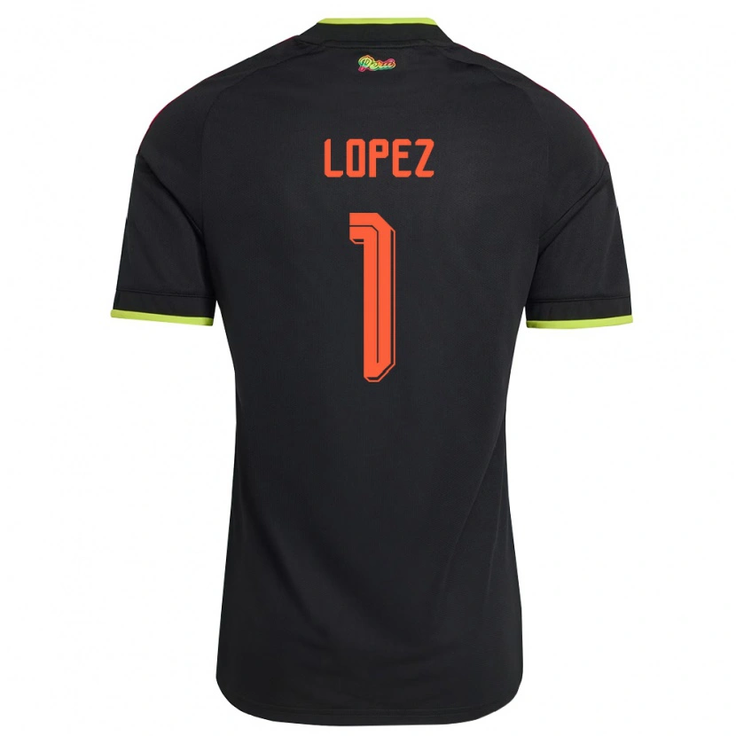 DanxenレディースペルーKarla Lopez#1黒 黄 ピンクアウェイシャツ26-28ジャージーユニフォーム