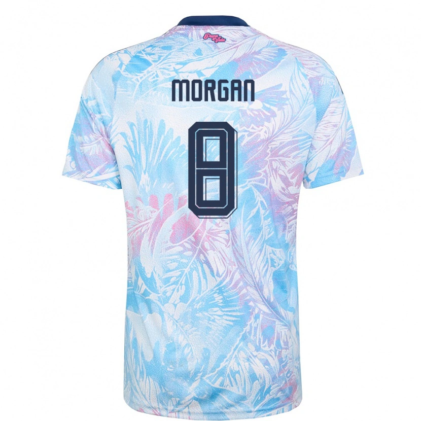 DanxenレディースコスタリカHakeem Morgan#8空色 紺 ピンクアウェイシャツ26-28ジャージーユニフォーム