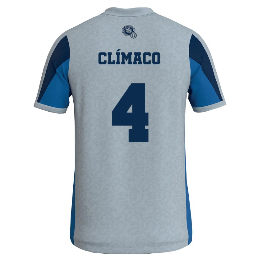 DanxenレディースエルサルバドルAdán Clímaco#4白 空色アウェイシャツ26-28ジャージーユニフォーム