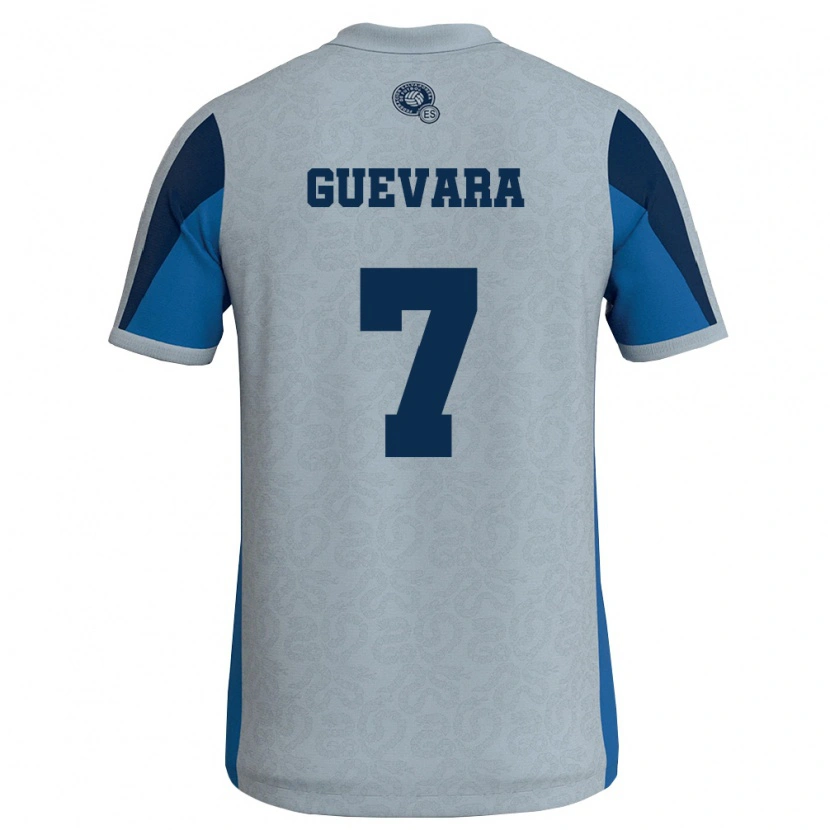 DanxenレディースエルサルバドルAlex Guevara#7白 空色アウェイシャツ26-28ジャージーユニフォーム
